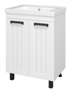 Напольная тумба под раковину Misty Спарта 65см белый